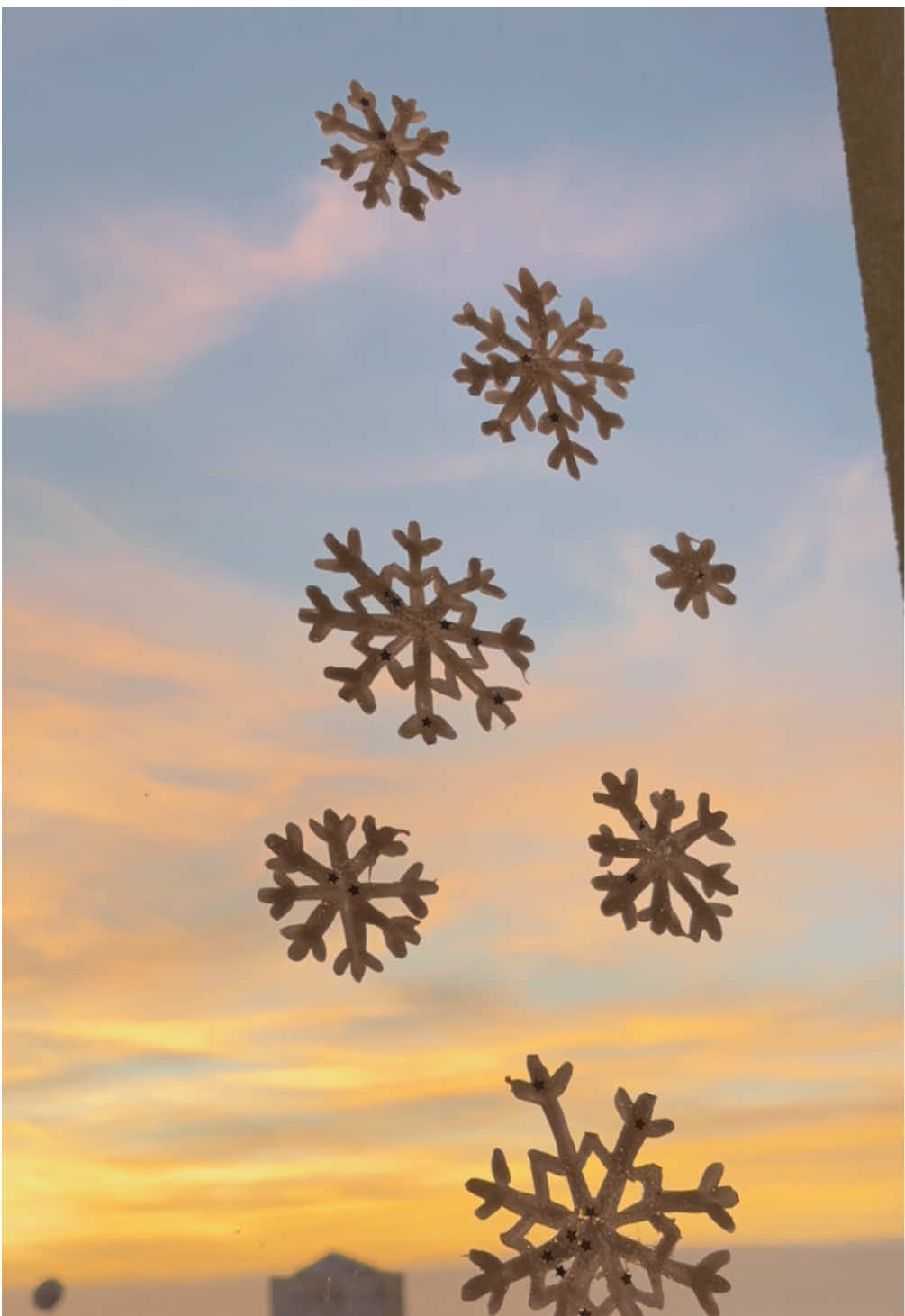 Create these DIY snowflake stickers using a few simple materials: ❄️PVA glue ❄️dish soap ❄️white acrylic paint Save this idea and try it out for a cozy, festive vibe at home!!☺️✨ #DIY #handmade #crafts #artsandcrafts #craft #christmas #christmasdecor #snowflakes #newyear #easydiy #stickers 