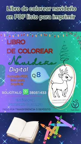 Una actividad muy linda con tema navideño para los pequeños de casa 🏠  Libro de colorear en PDF listo para imprimir 🖨️  Costo Q8.00/ $1.00 💸 Incluye varias actividades en cada página 📃  Solicítalo al WhatsApp 38051433📱 #Navidad #feliznavidad #felicesfiestas #educación #aprendizaje #casa #hogar #escuela #colegio #psicologia #estimulación #inicial #bebes #preprimaria #niñosyniñas #niñosfelices #Guatemala #2024 