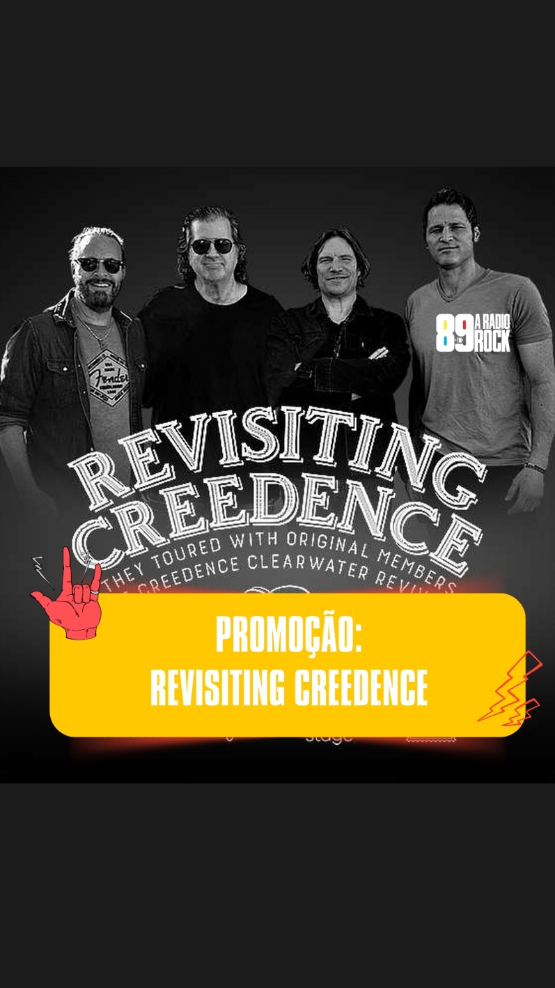 O REVISITING CREEDENCE ESTÁ CHEGANDO AO BRASIL! você pode ganhar um par de ingressos e uma guitarra irada autografada e entregue pela própria banda!   Pra participar é super fácil: Acesse radiorock.com.br e monte uma frase com “guitarra”, “revisiting creedence” e “89”. #89 #89fm #89aradiorock #89fmaradiorock #radiorock #aradiorock #rock #vivaorock #RevisitingCreedence #CreedenceClearwaterRevival