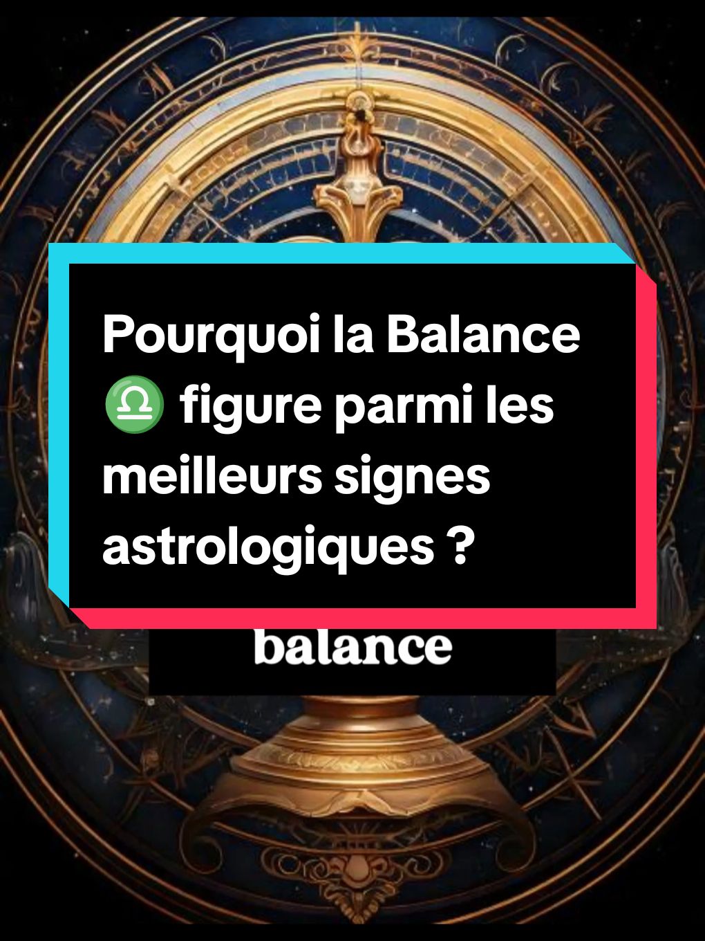 ourquoi la Balance figure parmi les meilleurs signes astrologiques ? Laisse-moi ouvrir leur boîte de pandore. La Balance, signe d'air régi par Vénus, est le symbole même de l'harmonie, de l'équilibre et de la beauté #libra #balance♎ #astrologie #zodiaque #zodiacsigns #signeastrologique #astrology 