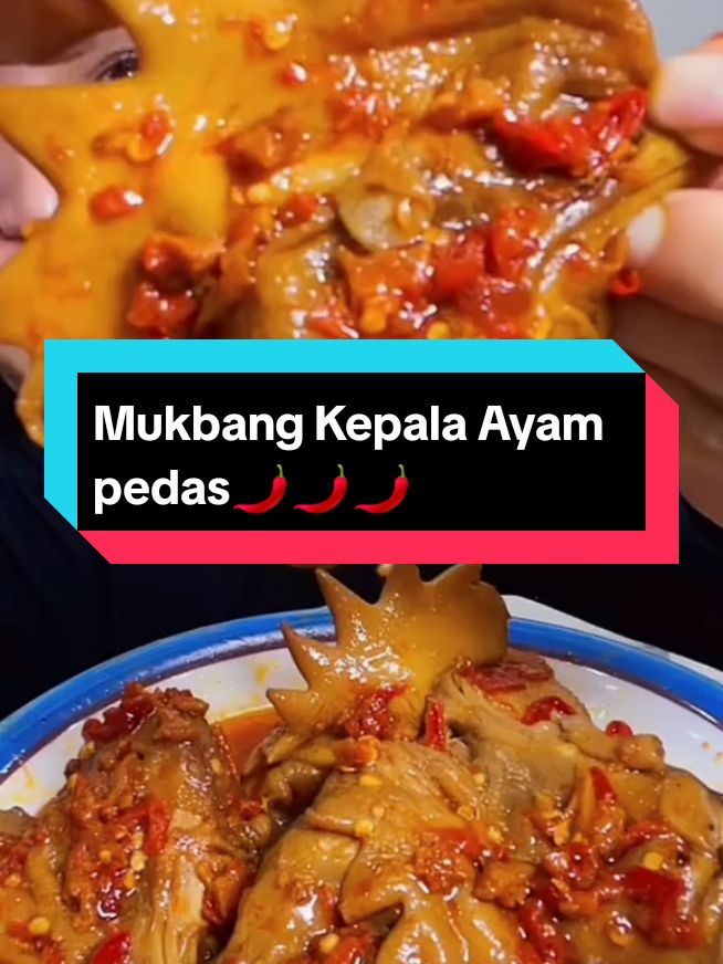 Mukbang Kepala Ayam pedas🌶️🌶️🌶️ #mukbang #asmr #mukbangeatingshow #asmrsounds #mukbangchinafood #asmrchinafood #foodchina #spicyfood #mukbangs #duoyin #fyp #tiktokmukbang #viralmukbang #beranda #masukberanda 