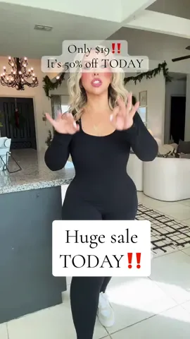 I fell for it! This viral jumpsuit is 50% off just today‼️ you need it in your life. #blackfridaytiktokshop #cybermondaytiktokshop #cybermondaydeals #blackfridaydeals #blackfriday 