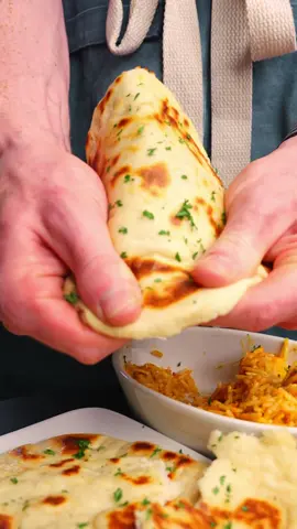 Naan Of Your Business‼️ A couple ingredient swaps and different cooking methods gets you Surprisingly AMAZING Naan without sacrificing precious results 💪🫡 🔥Macros for each piece: ~ 94 Calories ~ 5g protein ~ 18g Carbs ~ .25g Fat Ingredients for 4 pieces:  ✅ - 100g Self Rising Flour  ✅ - 100g Non Fat Plain Greek Yogurt  Optional:  ✅ - Fresh Parsley  ✅ - Fresh Garlic  ✅ - Light Butter #healthydiet #diettips #lowcaloriecinnamonrolls #macrofriendly #lowcaloriecheatmeal #lowcalorieoptions #healthyeating #healthyfood #caloriedeficit #caloriedeficittips #highprotein #healthynaan #healthybread #lowcalorienaan #proteinnaan #naanbread #healthyindianfood 