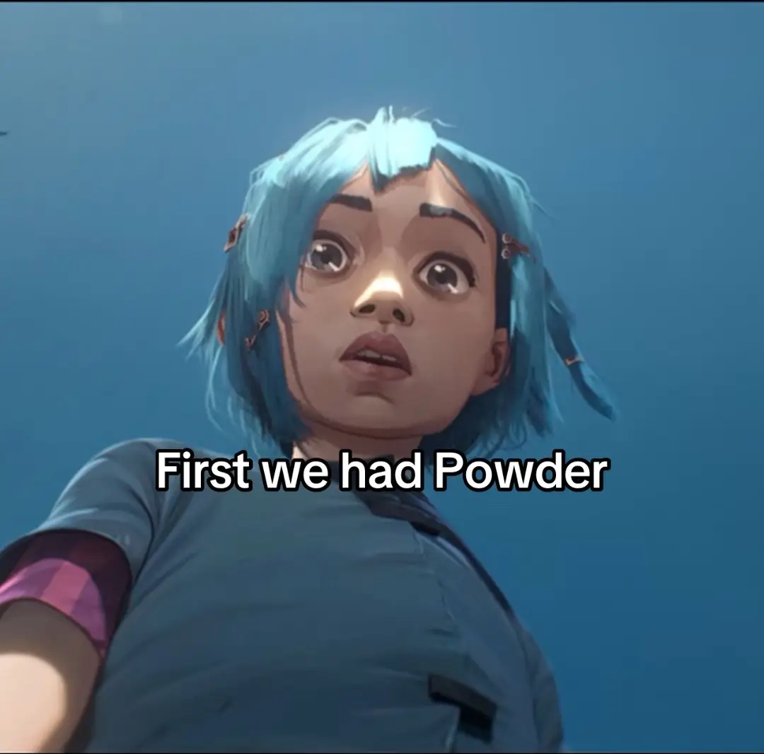 (SEASON 2 SPOILERS)They’ve both been powder now I guess…#arcaneseason2 #jinx #jinxarcane #isha #ishaarcane #powder 