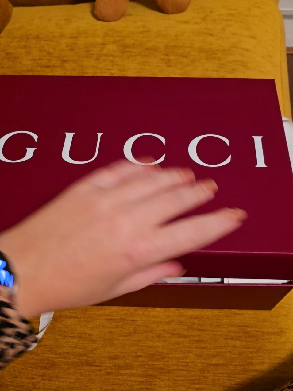 My weddingshoes🤭😍💍 #gucci #slingbackcrystal 