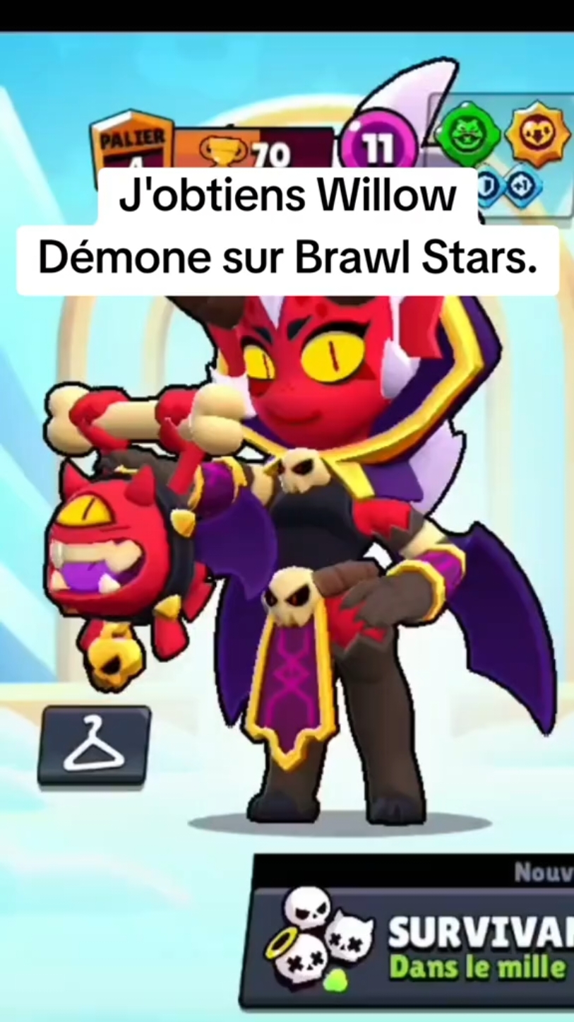 J'obtiens Willow Démone sur Brawl Stars. #krysgames #brawlstarsfilter #brawlstarsofficial #brawl_stars #supercellbrawlstars  😉 N'hésitez pas à vous abonner à ma chaîne et à liker la vidéo.😉