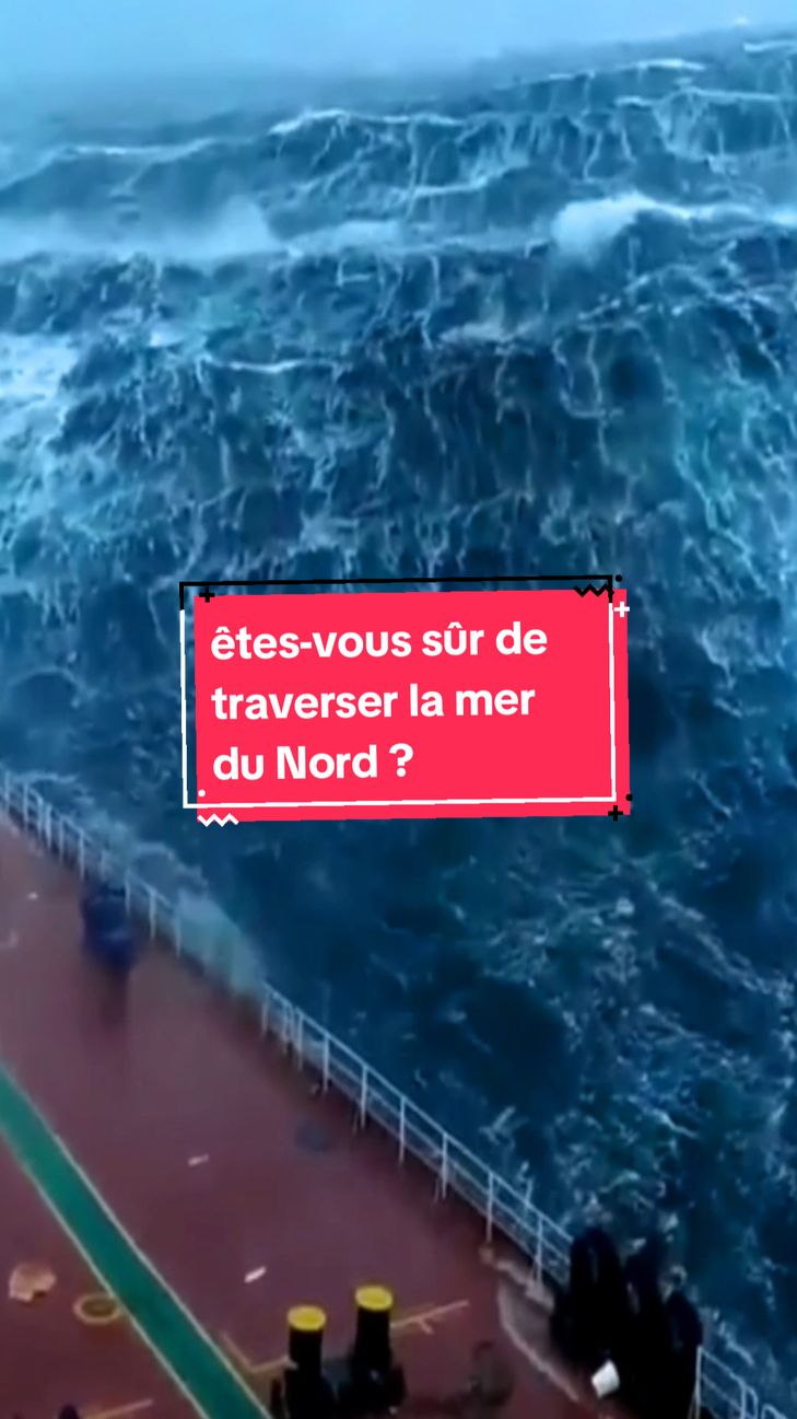 Qui a le courage de prendre de bateau et traverser la mer du Nord ?? #northsea #ocean 