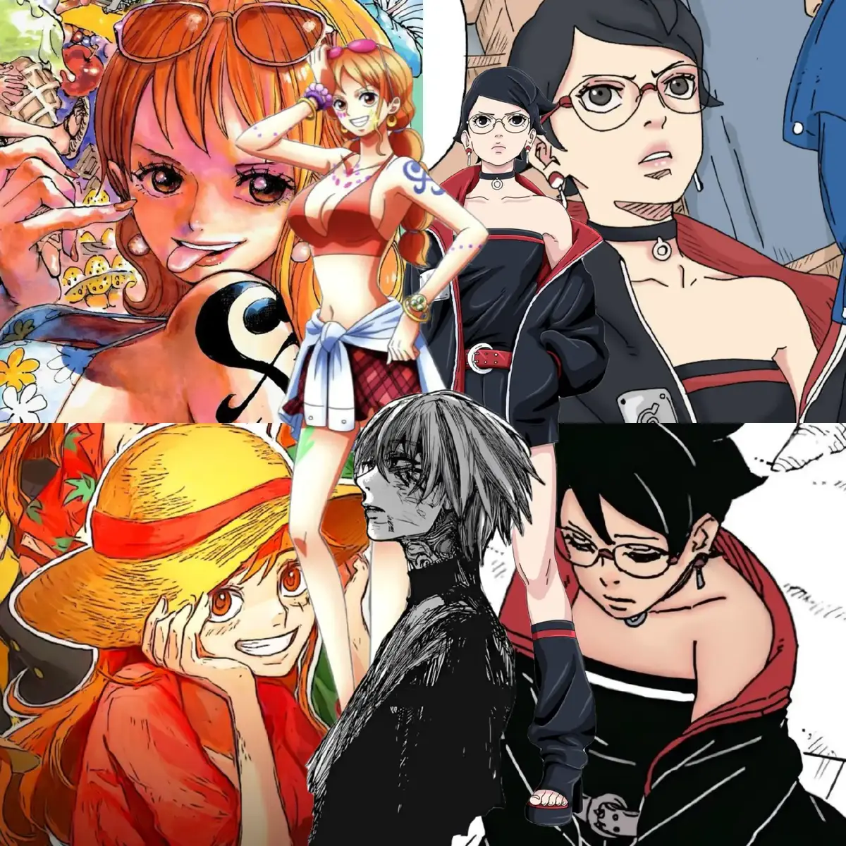 ||#NAMI #SARADA || BEST OLD gen and NEW gen Heroines🫦🤭 #nami #namionepiece #monkeydnami #sarada #saradauchiha #uchihasarada #onepiece #borutonarutonextgenerations #borutotwobluevortex 