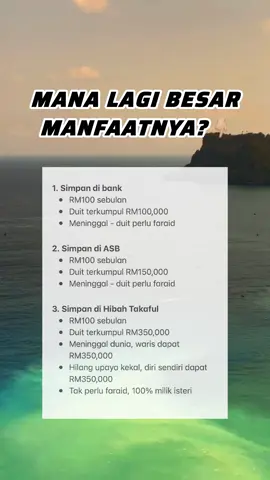Simpan di bank memang bagus tpi jgn lupa simpanan hibah juga penting utk kita dan family  🥰  #hibah #tipskewangan #takaful #fyp #fouryou 