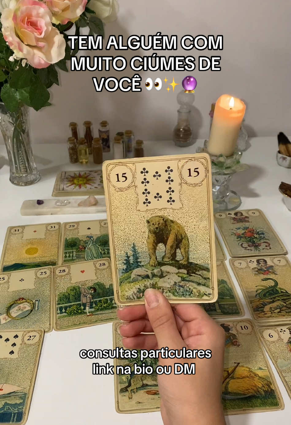 me chame para uma consulta particular ✨🔮 #tarot #tarotportugal #baralhocigano #espiritualidade #vaiprofycaramba #tarologa #espiritualidade #cartastarot 