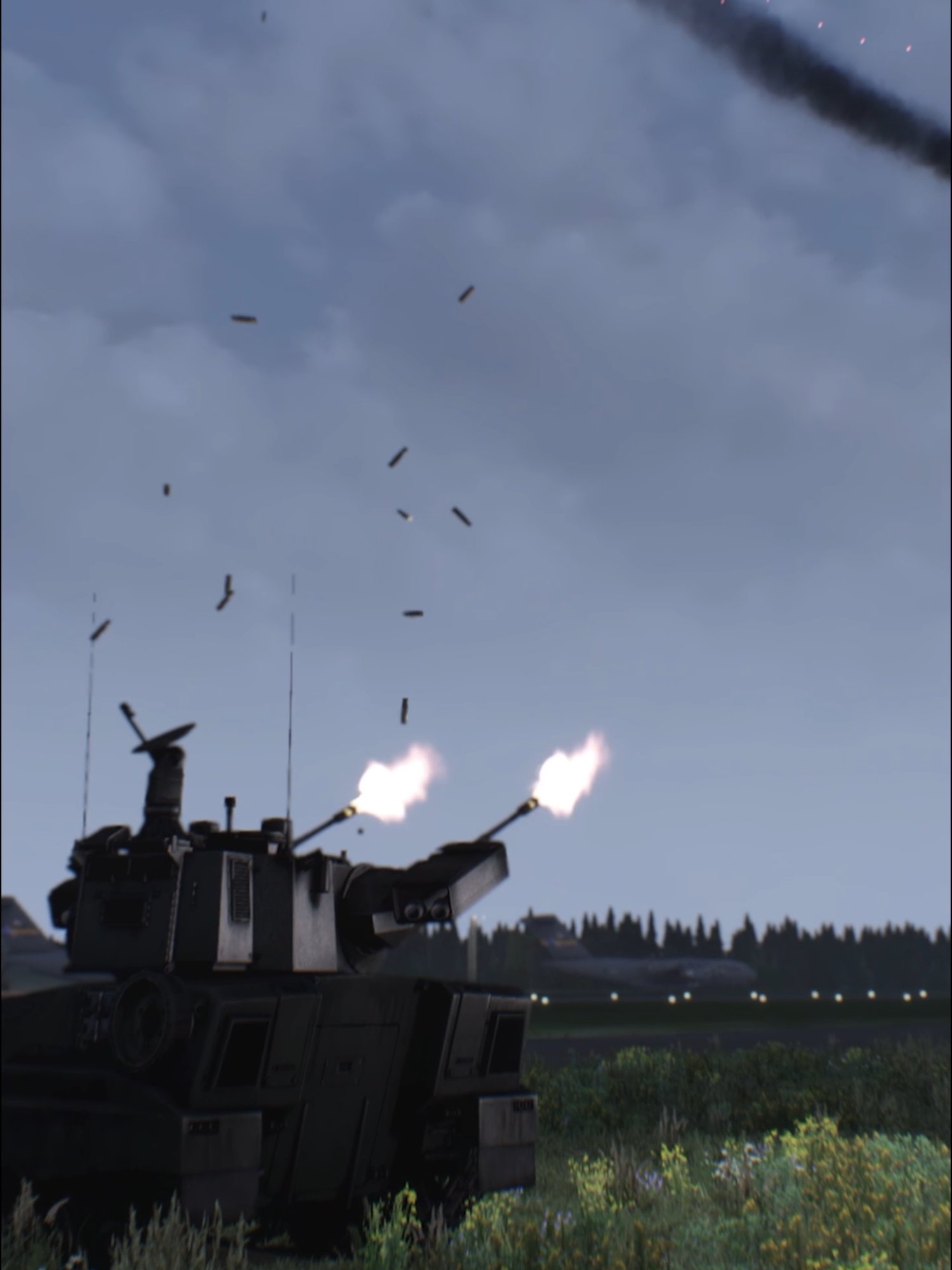 US Anti-Aircraft Tank Shoots Down Russian Su-35 Fighter Jet - Military Simulation ArmA 3