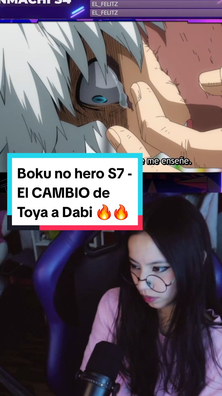 #anime #animereaccion #bokunohero #myheroacademia #dabi #toyatodoroki   #midoriya #uraraka   #allforone #twitchclips #tiktokanime 