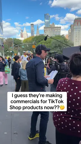 Never know what you will come across walking the streets in NYC..  This commercial has all the energy! 🔥🤩 #tiktokshop #viralproducts #giftideas #musthaveproducts #behindthescenes 