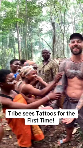 Tribe sees Tattoos for the First Time! #travel #tattoo #africa 