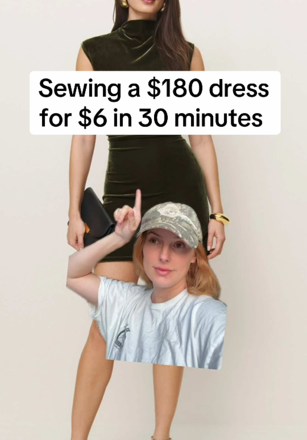 Sewing a $180 dress for $6 in 30 minutes 