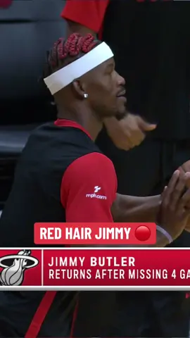 New look for Jimmy Butler. 🔥 #NBA #basketball #jimmybutler #hair #miamiheat 