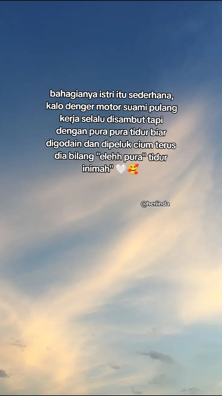 aku gak sendiri kan? #rumahtangga #pasutri #heriinda #melewatiberandatiktokfyp #pernikahan #suamiistri #suamiku 