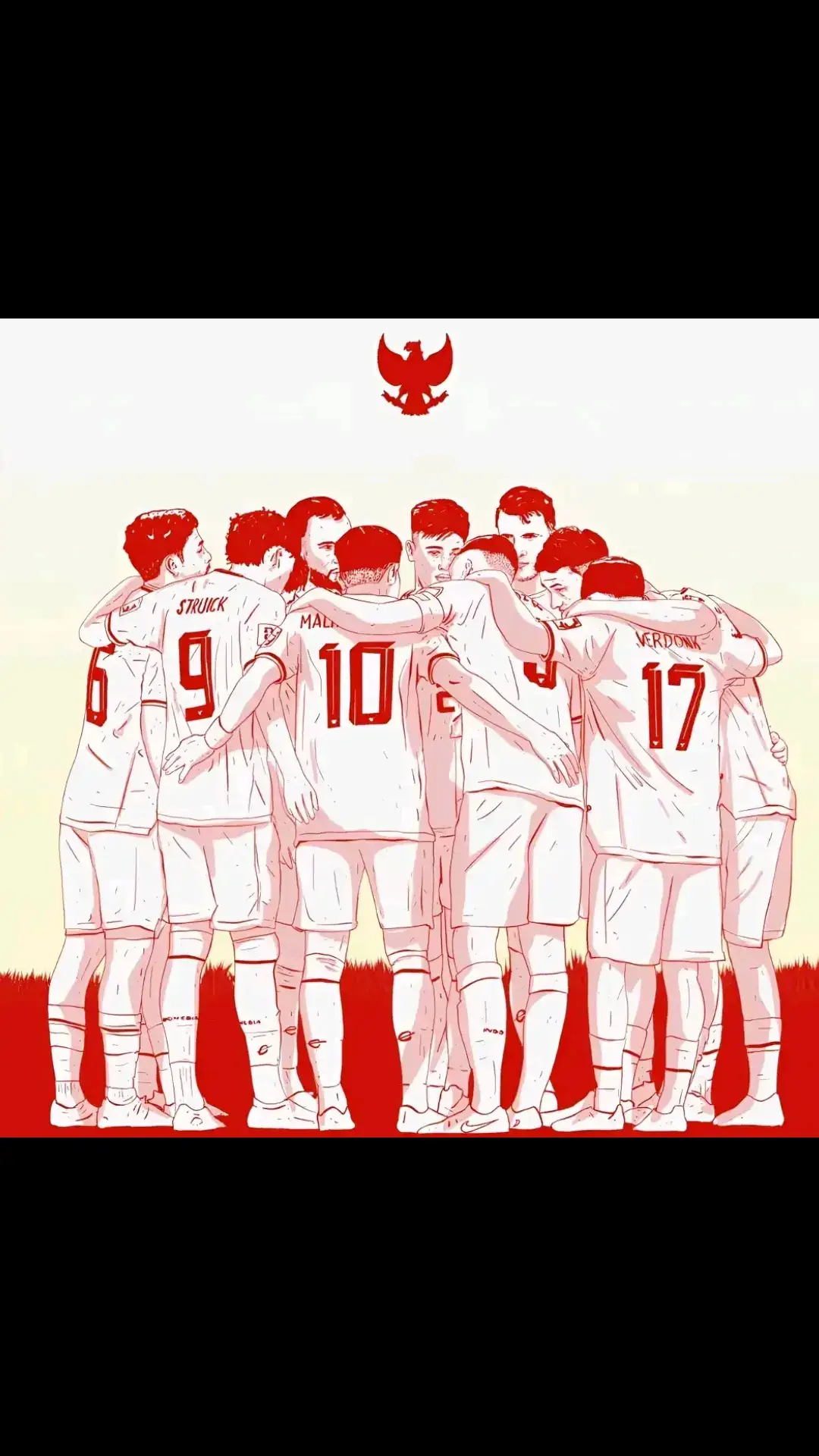 Jangan Lupa nanti malam saksikan pertandingan @timnasindonesia melawan Arab teman