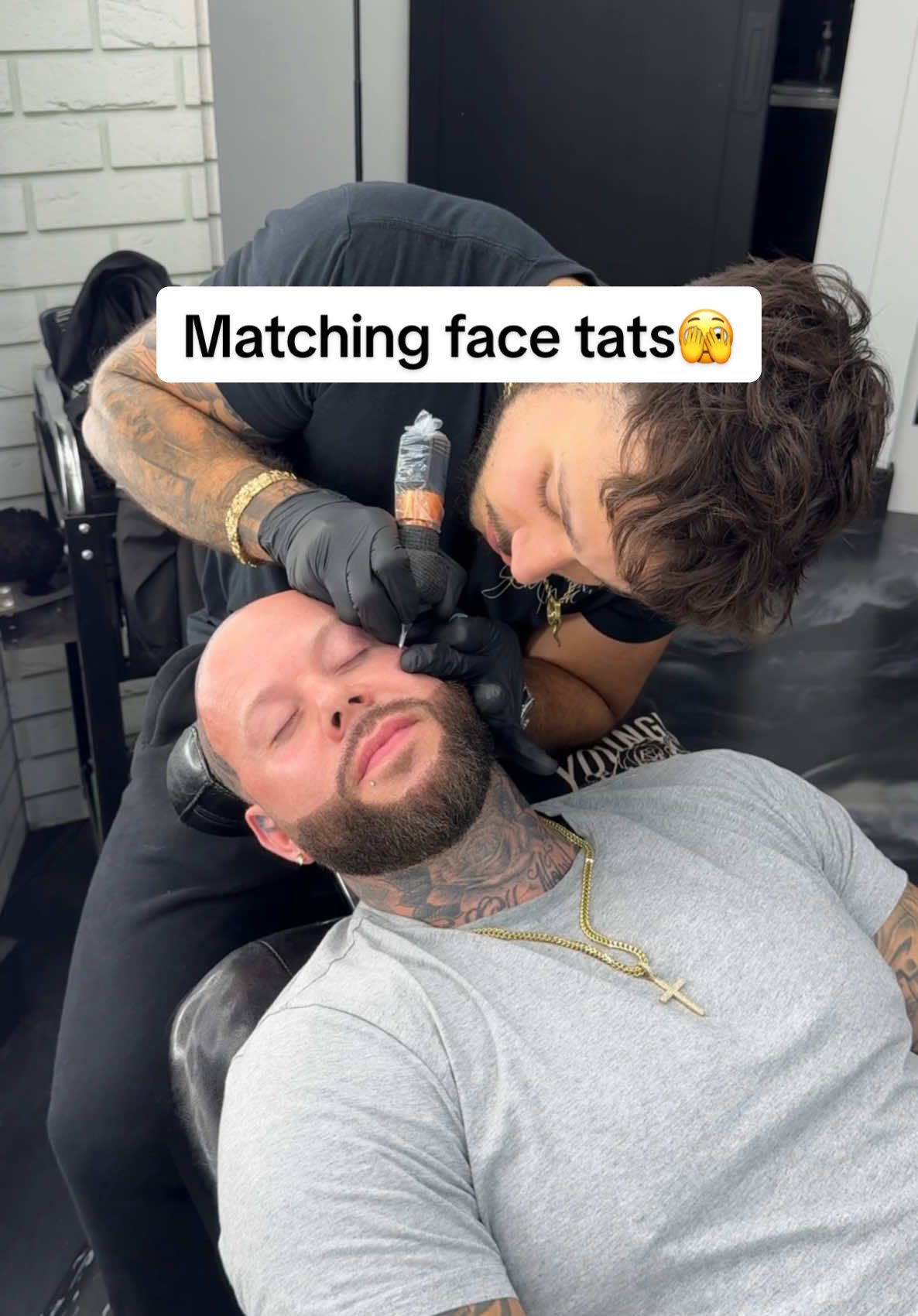 Think your barber is crazy? Wait until you see these face tats #tattoo #tattooartist #tatted #tats #tattooideas #fyp #foryoupage #viral #facetat #barbershop 