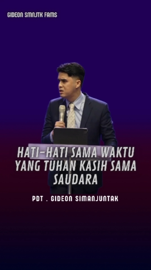 hati-hati sama waktu yang Tuhan kasih sama saudara ・ ・ 🎙️ : Pdt . @gideonsmnjtk 🎬 : GBI GLOW #gideonsimanjuntak 