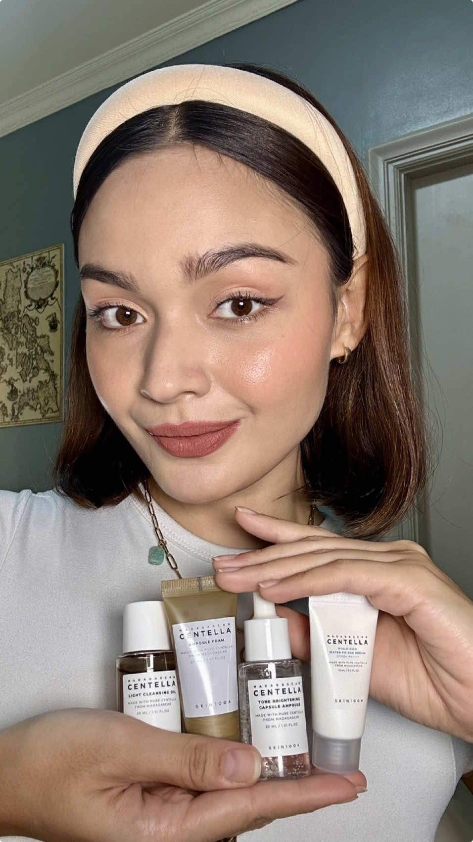 GRWM featuring my fave @skin1004philippines products 💫  No matter how busy, i always sneak in time for skincare. Are you also very dedicated to your skin care routine? Let me know in the comments! Cos i am very particular about skincare!  The Skin1004 Daily Essential Kit and then the Tone Brightening Glow Mask at the end were the perfect combo to plump up my tired skin.  If you love a glow thats gentle om your skin, them you should definitely try these! #GlowWithSKIN1004💫 Don't miss out your chance to get huge discounts, ₱1SO deals and even freebies during the #TikTokSuperBrandDay - Nov 19 to 21 🌞📅  #SKIN1004 #SKIN1004ph #SKIN1004DailyEssential   #GlowWithSKIN1004 #TikTokSuperBrandDay  #kbeauty #koreanskincare  #skincareroutine #skincaremusthaves #skintok