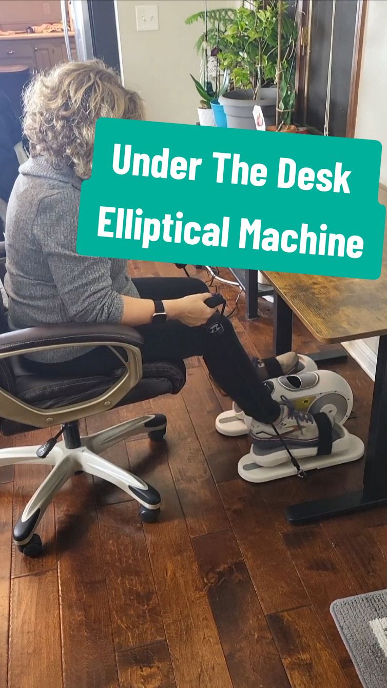 This under the desk elliptical machine by @Merach fitness is perfect for getting in a workout while your sitting either at home or in the office. You can workout while you're working, reading or watching TV. It's a great gift idea for people with leg or knee problems that can't do traditional exercise but still want to keep moving. There was no assembly. #merach #underdeskelliptical #elliptical #lazygirlworkout #tiktokshopcybermonday #tiktokshopblackfriday #ttstakeover ##tiktokshopholidayhaul