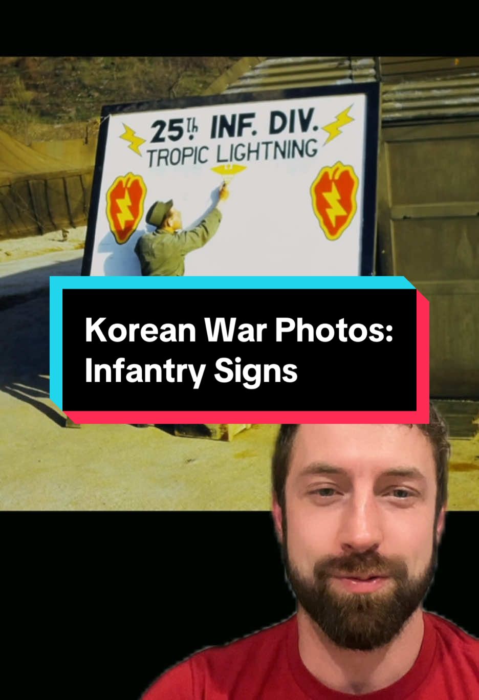 Pictures that my Granddad took of signs in the Korean War! #history #koreanwar #tropiclightning #greenscreen 