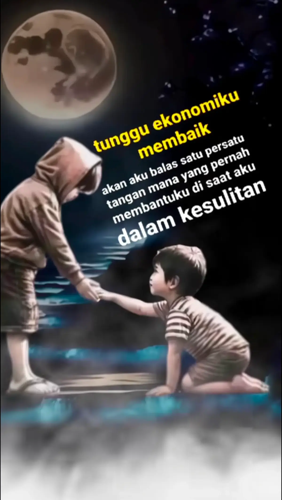 tangan mana yang pernah membatuku saat ak dalam kesulitan tunggu ekonomiku pulih #semangatberjuang 