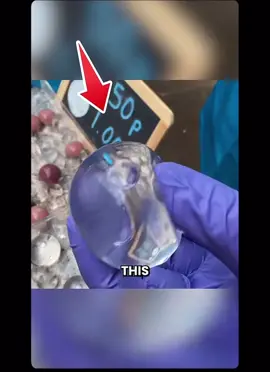 Edible water pouches  #water #fyp