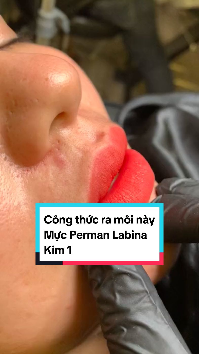 Công thức ra môi này.  Vẫn là kim 1, mực Perman Labina chân ái#xuhuong #phunxamthammy #phunmoi #kim7 #phunxamgialai #phunmoidep 