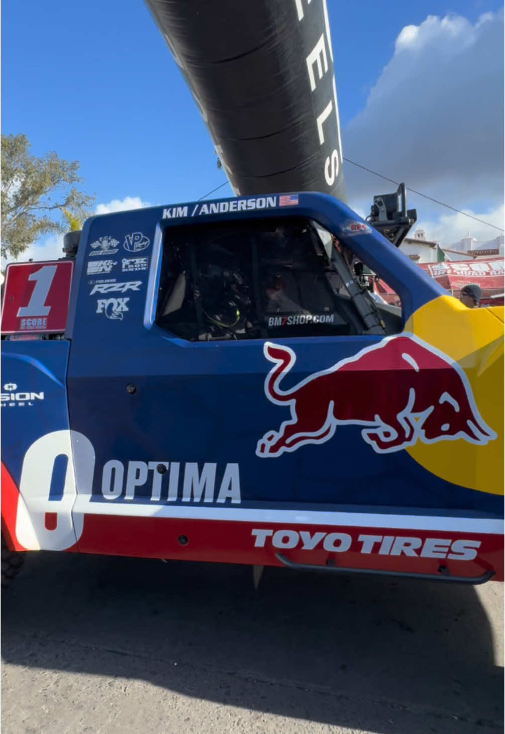 Rate the livery.  #poweredbyOPTIMA #redbull #trophytruck #baja1000 