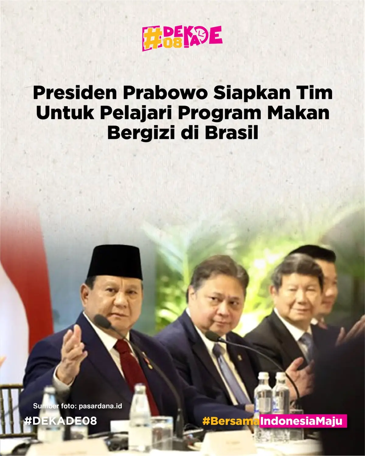 Presiden Prabowo Subianto mengungkapkan, Indonesia bakal belajar banyak dari Brasil untuk merealisasikan program makan bergizi gratis.  Hal ini diungkapkan Prabowo saat memberikan sambutan dalam Indonesia-Brasil Business Forum di Copacabana Palace, Rio de Janeiro, Brasil, Minggu (17/11/2024) waktu setempat. #presidenprabowo #prabowosubianto #makanbergizigratis #mbg #brasil #KTTG20 #pelajar #dekade08