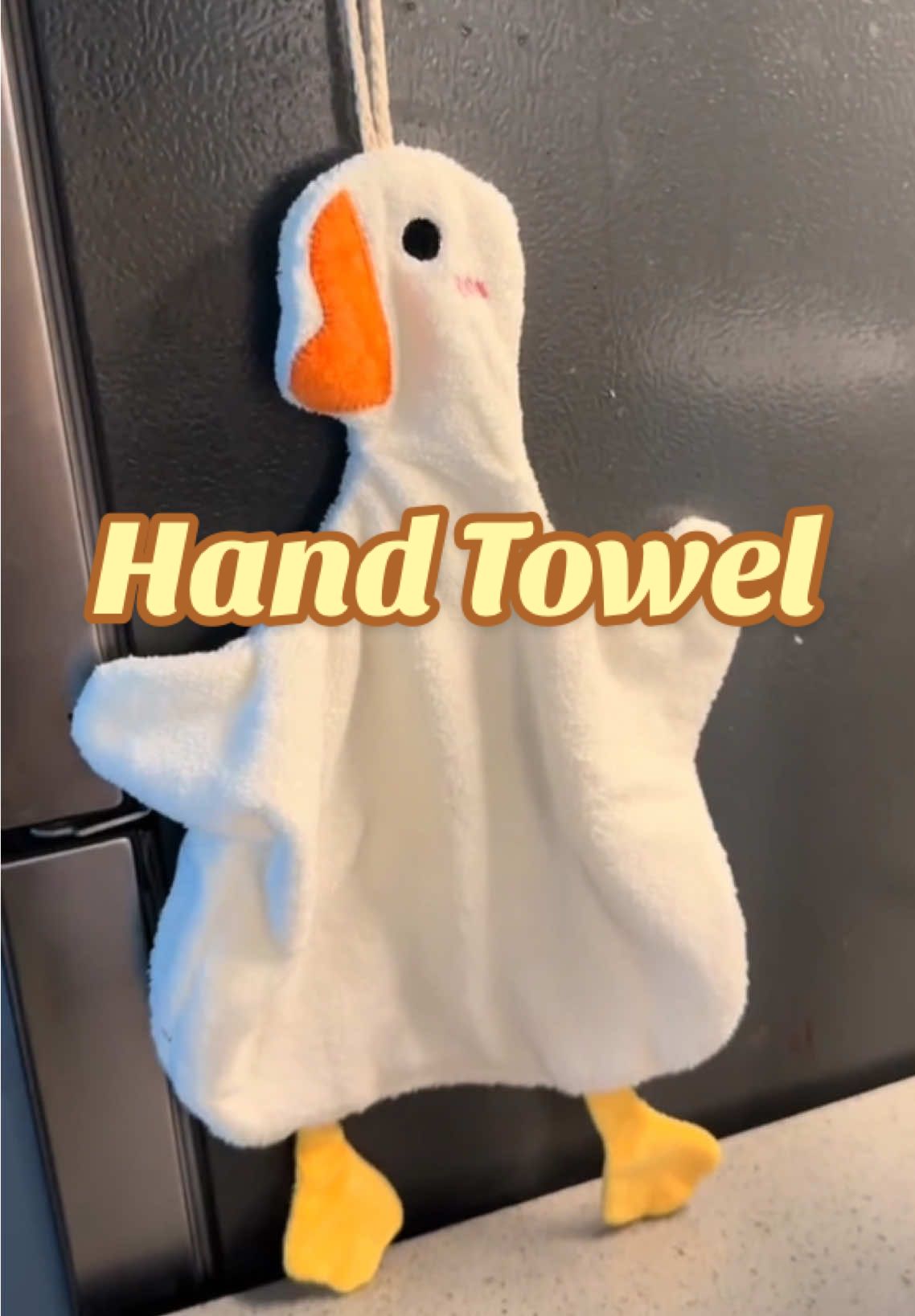 Cartoon Goose Duck Hand Towel #fyp #foryou #foryoupage #handtowel #towel #kitchentowel #TikTokShop #tiktokfinds 