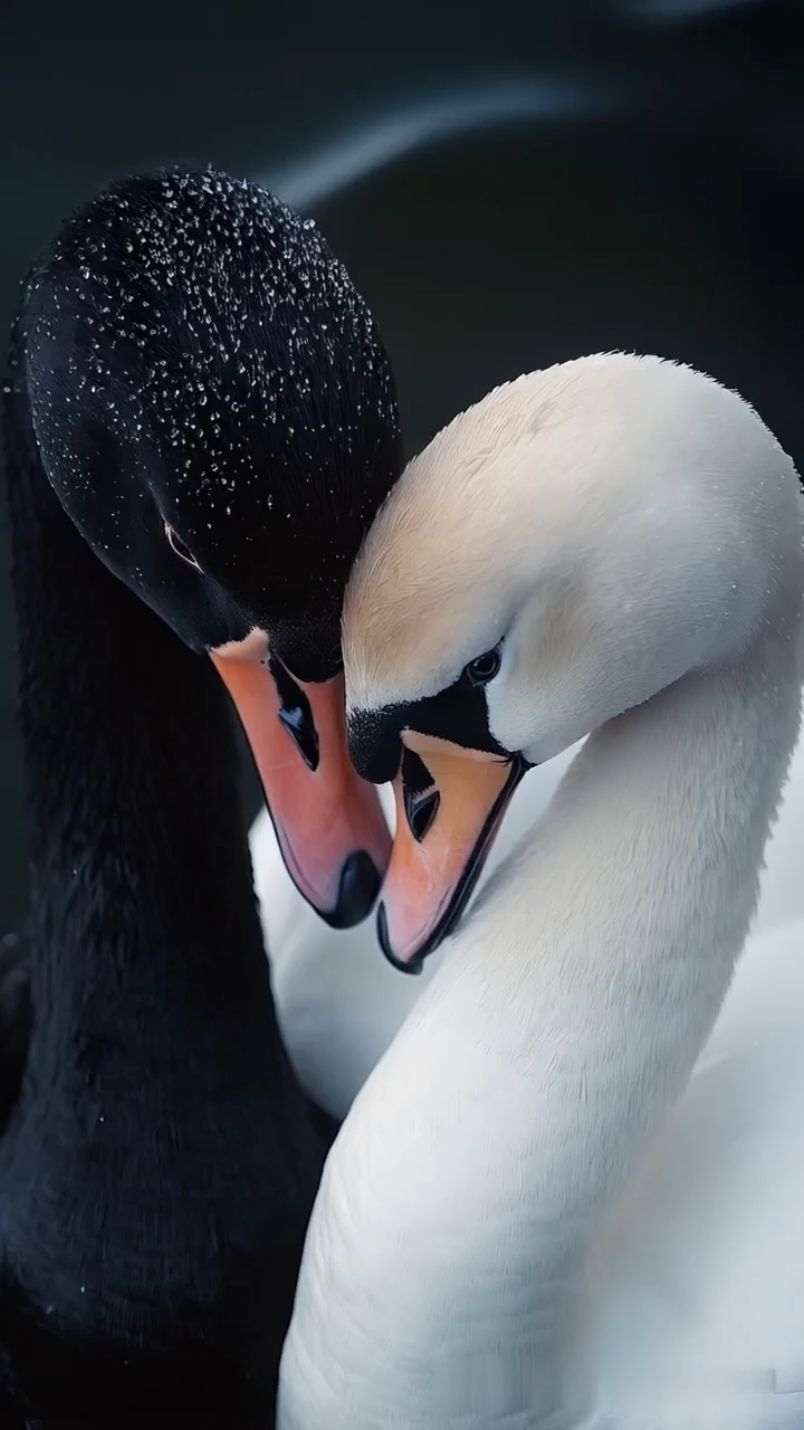 Swan's Love 🦢 🖤🤍 #swan #swans #swanlove #trand #trandingvideo #swanlake  @Elizabeth 🥀 @Elizabeth 🥀 