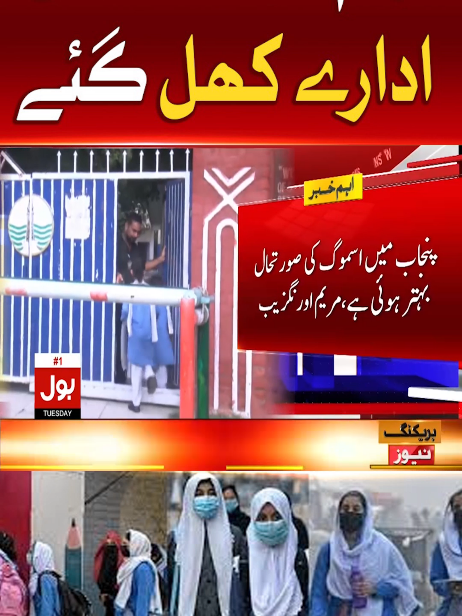 اہم خبر ، تعلیمی ادارے کھل گئے #BOLNews #BreakingNews #School #Lahore  #WhatToWatch #WhoToFollow