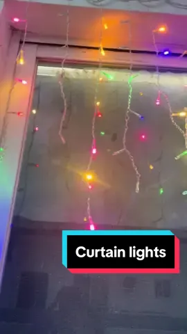 Jiditech waterfall curtain lights🥰🥰🥰 #prettylights #decoration #LED #curtain 
