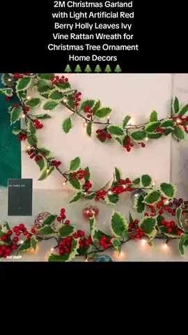 2M Christmas Garland with Light Artificial Red Berry Holly Leaves Ivy Vine Rattan Wreath for Christmas Tree Ornament Home Decors #2m #christmas #garland #light #artificial #redberry #hollyleaves #rattan #wreath #christmastree #ornaments #homedecor #affiliatemarketing #tiktokshop #tiktokaffiliate #tiktokfindsph #coaffiliate #smallaffiliate #fyppppppppppppppppppppppp #foryoupageofficiall #fypageシ #tiktok #trendingvideo #mustbuy #clicktheyellowbasket #engagementisthekey #following #shopping 