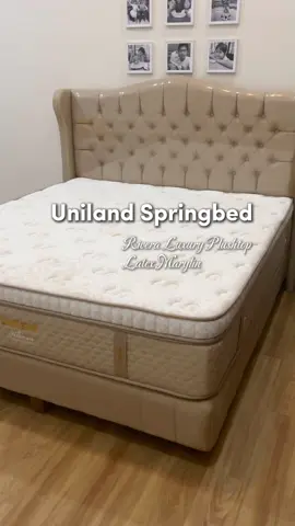 Kedatangan penghuni baru di kamar. Setelah cari-cari kasur yang cocok, akhirnya berjodoh sama @Uniland Springbed Rivera Luxury Plushtop Latex Marylin karena design nya mewah, stylish dan minimalis. Yang aku punya ini ukuran 180 x 200 cm dengan ketebalan 30 cm. Feeling kasurnya padat tapi masih ada empuknya, jadi ga bikin sakit pinggang saat tidur. Buat yang lagi cari kasur, yuk samaan🤍 #kasur #springbed #uniland #unilandspringbed #rekomendasikasur #homedecor #fyp 