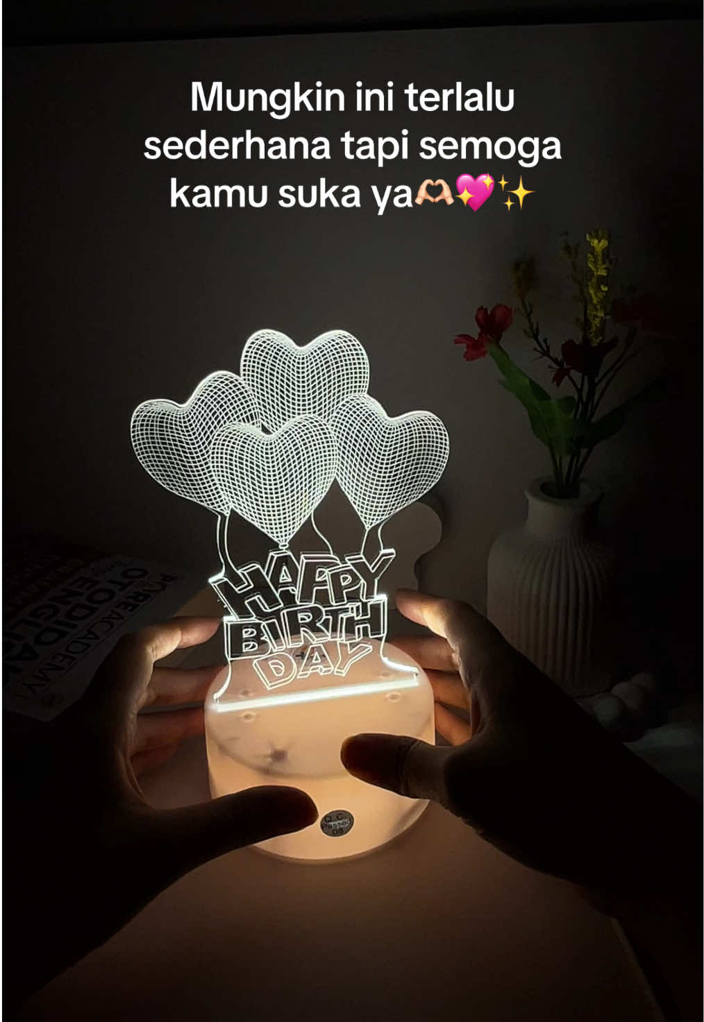 Sederhana, namun ini kado terindah💖🌷✨ #fyp #xyzbca #giftideas #kadopacar #kadoulangtahun #lamputidur #lampuakrilik #lampuaesthetic #ppluslighting 