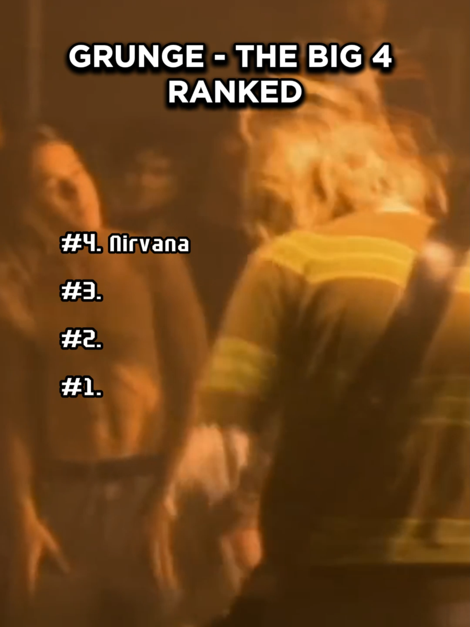 Grunge - The Big 4 Ranked #90s #90snostalgia #90skids #90sthrowback #90smusic #oldschoolmusic #90er #popular #foryou #80sbaby @retrot80s @hitsof70s