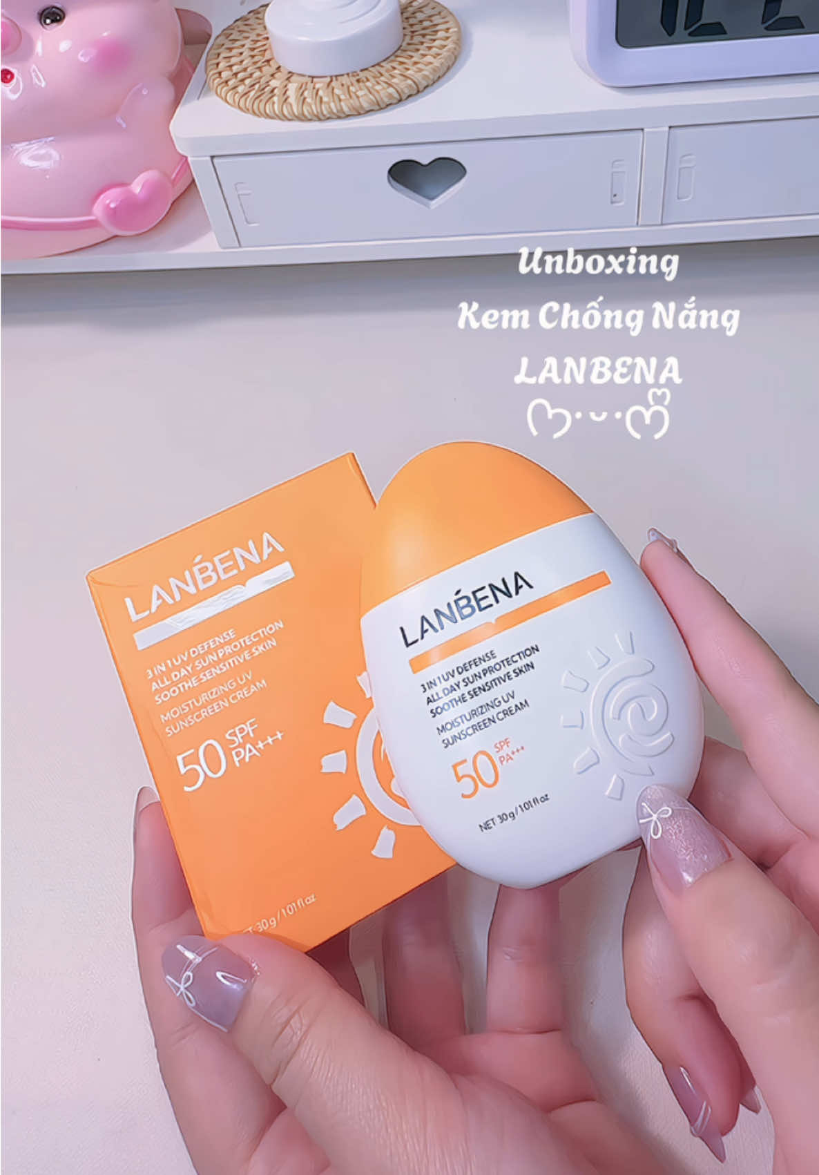 Hãy bảo vệ làn da xinh đẹp của chúng taaaaa ᡣ𐭩 #unboxing #review #lanbena #kemchongnang #xuhuong 