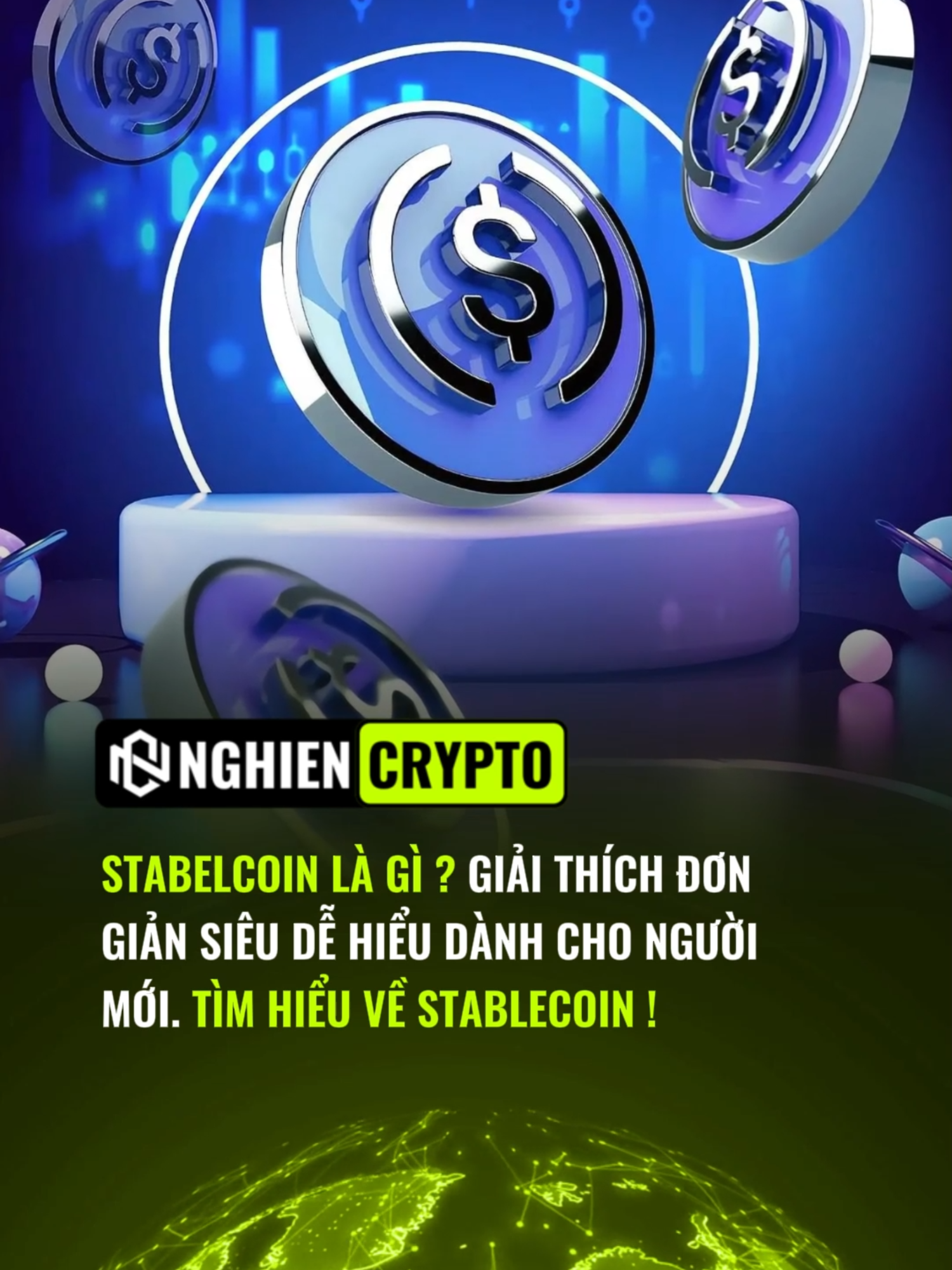 Stablecoin là gì ? Giải thích đơn giản dễ hiểu dành cho người mới - Nghiện Crypto #nghiencrypto #nghiencryptonews #crypto #blockchain #web3 #tienao #tienmahoa #stablecoin? #bitcoin #memecoin