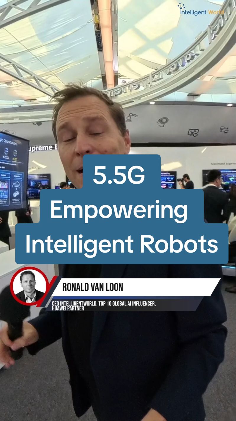 5.5G Empowering Intelligent Robots
 by @ronald_vanloon |
 
 @Huawei, thanks for sharing
 
 #LearnOnTikTok #AI #HuaweiPartner #Robotics #ArtificialIntelligence #Telecom #5G #3D #BusinessIntelligence #DeepLearning 
