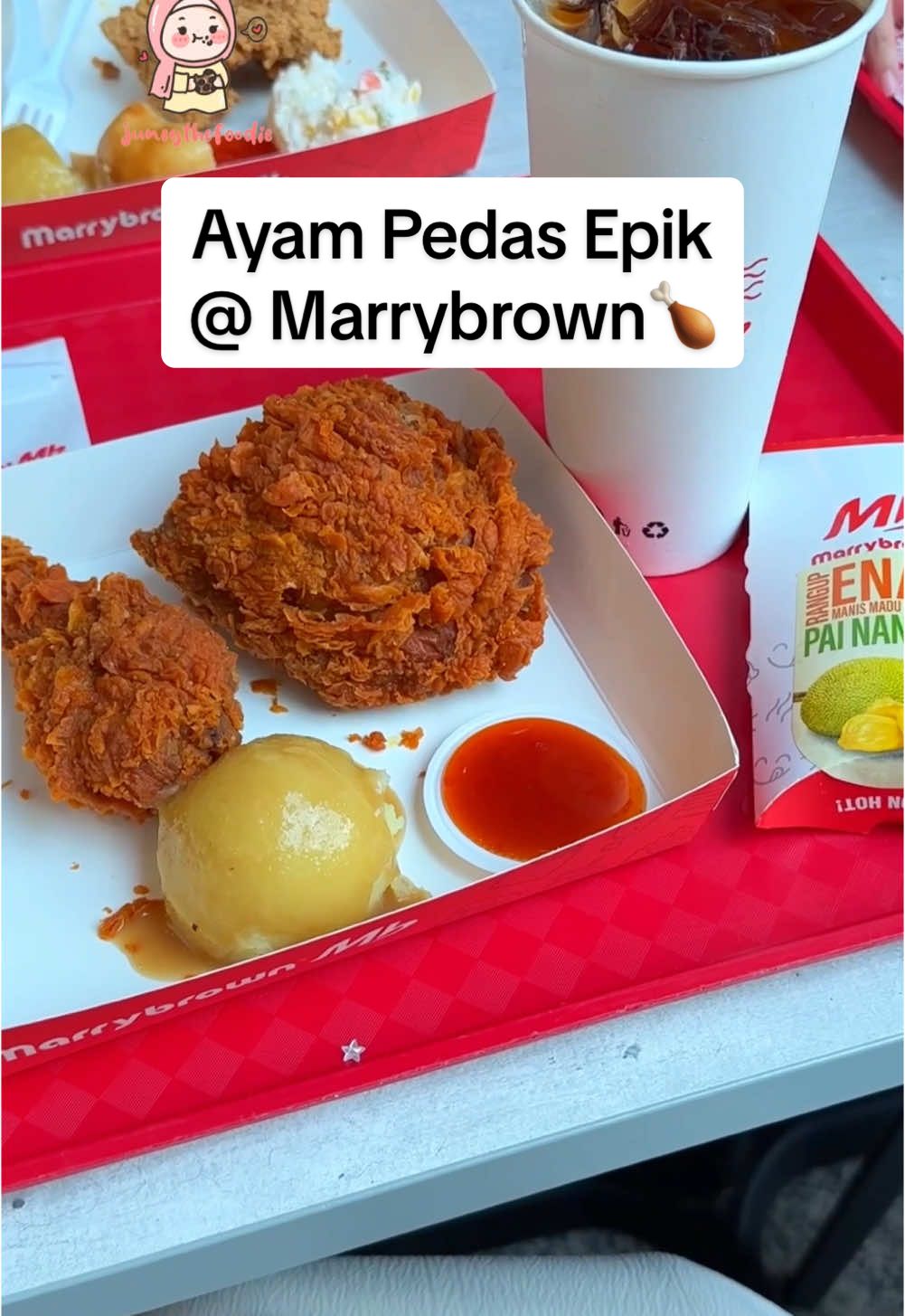 Marrybrown Ayam Epik! Pedas-pedas manjahh macam muruku gitu🙂‍↔️ 📍 @marrybrownmy #juneythefoodie #MarrybrownMY #SomethingDifferent #MBAyamEpik #MakanBersama #Promosi #MBMadeInMalaysia #MemangBuatanMalaysia