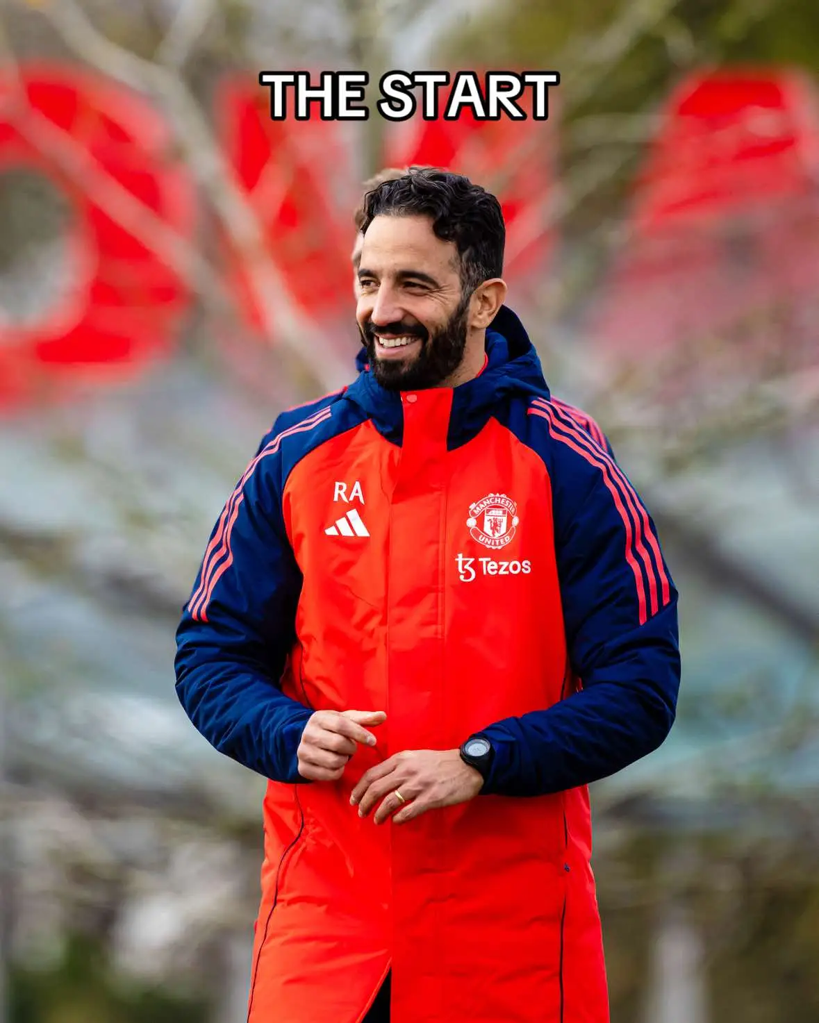 Ruben Amorim takes charge of his first Manchester United training session 👀 #mufc #manchesterunited #manunited #united #manchester #fyp #foryou 