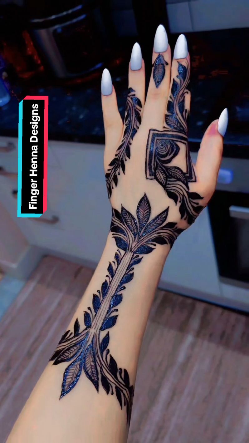 Finger Henna Designs #creatorsearchinsights 