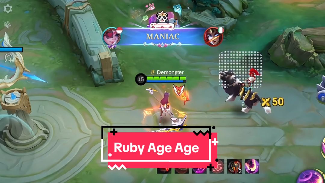 Ruby Age Age 1Hit Build ?  Moonton Ketar Ketir Melihat Ini ☠️#MLBBM6 #MLBBM6TorchRelay #GreaterThanEver #mlbbcreatorbase #demonster 