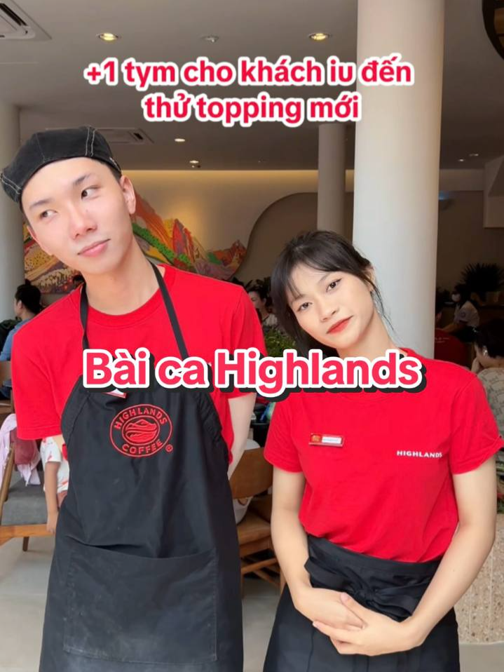 Cùng hát bài ca đi uống Highlands Coffee nào! 1…2…3… #HighlandsCoffee #TraSenVang #TranChauKhoaiMon #TranChauDua #trend #meme