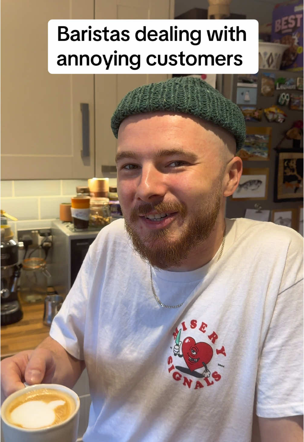Yes milk has dairy in it #barista #funny #coffee #ukcomedy #hospitality #coffeeshop #customer 
