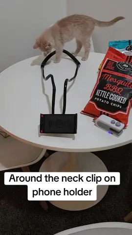 This around the neck clip on phone holder is so useful! #contentcreator #phone #phoneholder #neck #neckphoneholder #holiday  #holidayshopping #holidaycountdown #tiktokshop #tiktokshopfinds 